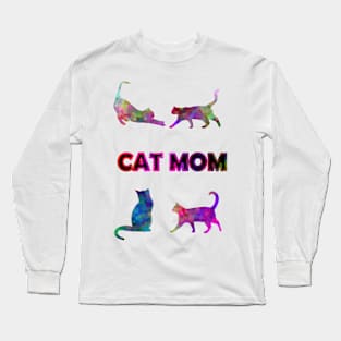 Cat Mom Long Sleeve T-Shirt